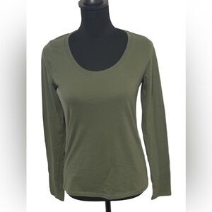 No Boundaries Forest Green Long Sleeve Top - 3 for $10